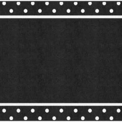 Flash Sale ⌛ Schoolgirl Style Black & White Simply Stylish Tropical Polka Dot Rug, 7 Feet 6 Inches X 12 Feet 👍