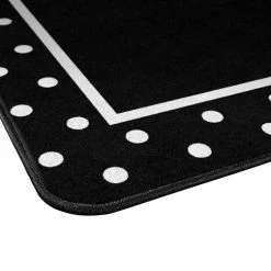 Alternative view of Flash Sale ⌛ Schoolgirl Style Black & White Simply Stylish Tropical Polka Dot Rug, 7 Feet 6 Inches X 12 Feet 👍