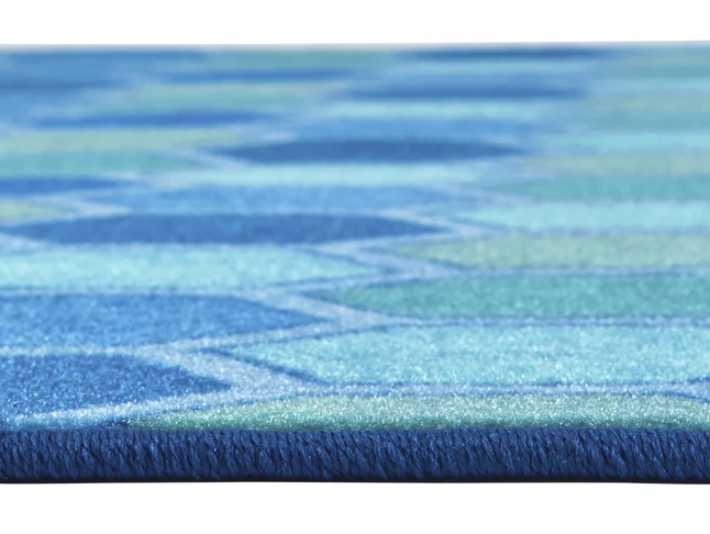 New π Carpets For Kids Honeycomb Pattern Rug, 4 Feet X 6 Feet, Rectangle, Blue βοΈ 5 New π Carpets For Kids Honeycomb Pattern Rug, 4 Feet X 6 Feet, Rectangle, Blue βοΈ - Image 3