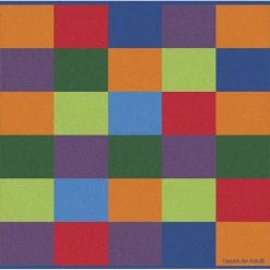 Coupon 💯 Carpets For Kids KIDSoft Seating Blocks Rug, 6 Feet X 9 Feet, Rectangle, Multicolored 🔔