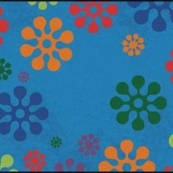Best Sale π Carpets For Kids KID$Value PLUS Flower Burst Rug, 6 Feet X 9 Feet, Rectangle, Multicolored π―
