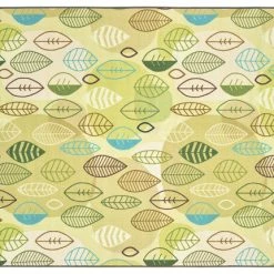 Best Sale 🎁 Carpets For Kids Peaceful Leaf Spaces Rug, 6 X 9 Feet, Rectangle, Tan ✔️