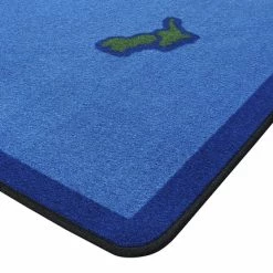 Alternative view of Outlet 🥰 Carpets For Kids KIDSValue PLUS World Map Rug, 7 Feet 6 Inches X 12 Feet, Rectangle, Blue 😀