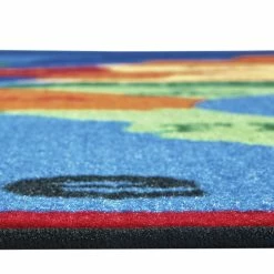 Alternative view of Top 10 👏 Carpets For Kids KID$Value PLUS USA Map Rug, 7 Feet 6 Inches X 12 Feet, Rectangle, Blue ⌛