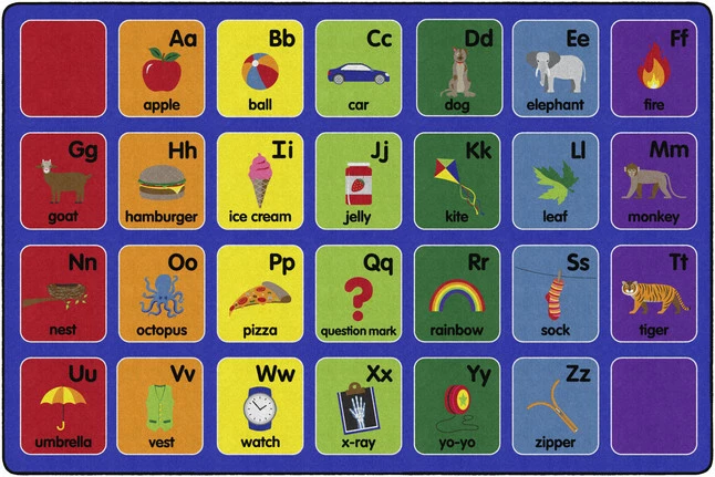 Budget π Childcraft Alphabet Pictures, 6 X 9 Feet, Rectangle, Primary π― 3 Budget π Childcraft Alphabet Pictures, 6 X 9 Feet, Rectangle, Primary π―