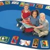 Promo 😀 Carpets For Kids Reading By The Book Carpet, 6 Feet 9 Inches X 9 Feet 5 Inches, Oval, Multicolored ⌛ -Childcraft Sales 334727 ecommfullsize