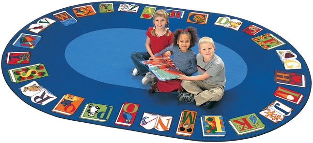 Promo π Carpets For Kids Reading By The Book Carpet, 6 Feet 9 Inches X 9 Feet 5 Inches, Oval, Multicolored β 3 Promo π Carpets For Kids Reading By The Book Carpet, 6 Feet 9 Inches X 9 Feet 5 Inches, Oval, Multicolored β