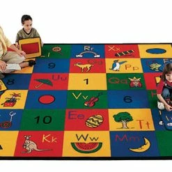 Cheap 🛒 Carpets For Kids Blocks Of Fun Rug, 5 Feet 10 Inches X 8 Feet 4 Inches, Rectangle, Multicolored 🌟