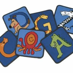 Budget ✔️ Carpets For Kids KID$Value PLUS A To Z Animals Carpet Seating Squares, 12 X 12 Inches, Set Of 26, Multicolored 👍