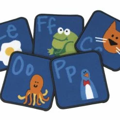 Best reviews of 💯 Carpets For Kids KID$Value PLUS Fun With Phonics Carpet Seating Squares, 12 X 12 Inches, Set Of 26, Multicolored 🔥